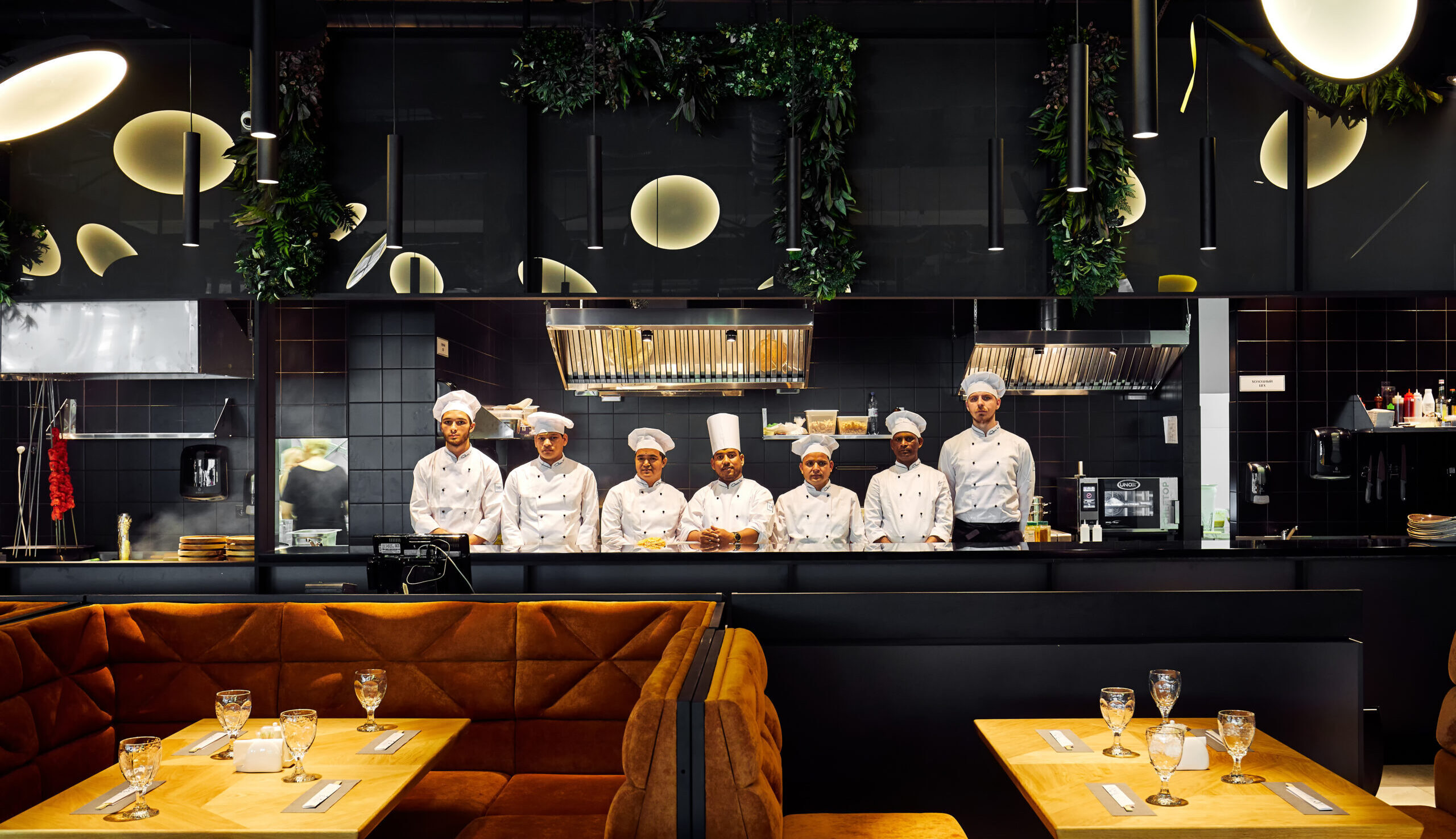 Tokyo, Japan - January 09, 2018: japanese chefs are cooking in the restaurant the most popular delicious japanese snack food in Japan